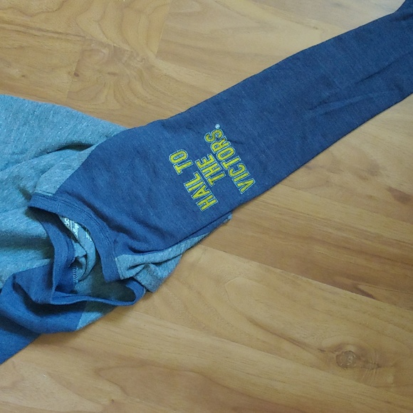 Two University of Michigan Wolverines Adidas Baseball Style Shirts - Picture 4 of 8